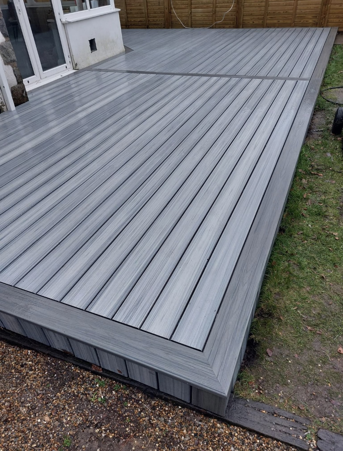 Two-Tone Grey Composite Deck
