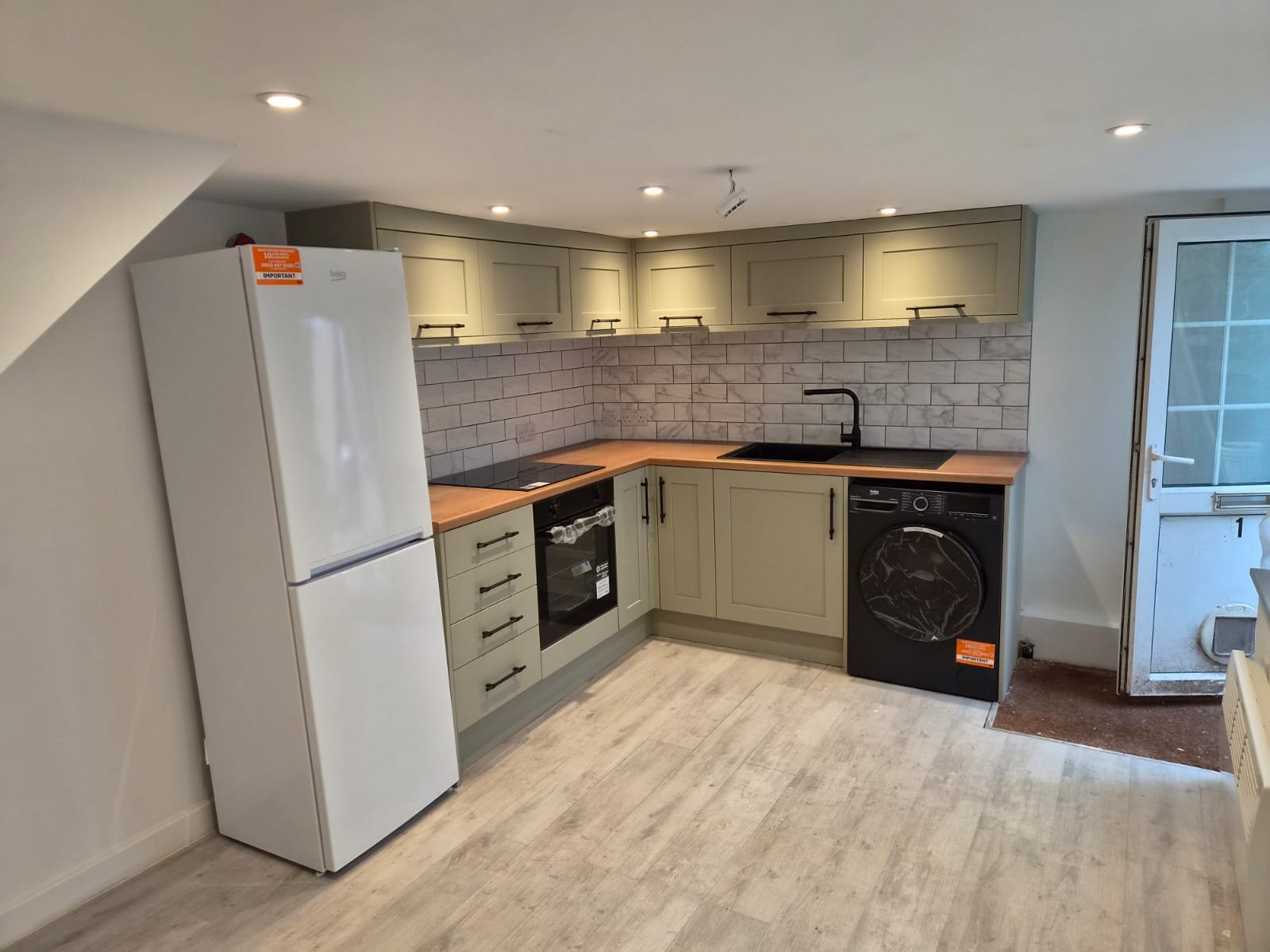 L-Shaped Utility Kitchen